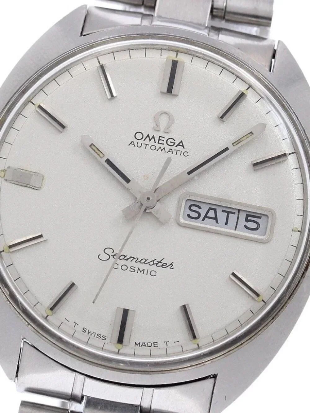 OMEGA Seamaster Cosmic 166036-TOOL107 Day date Silver Dial AT Men's_967504